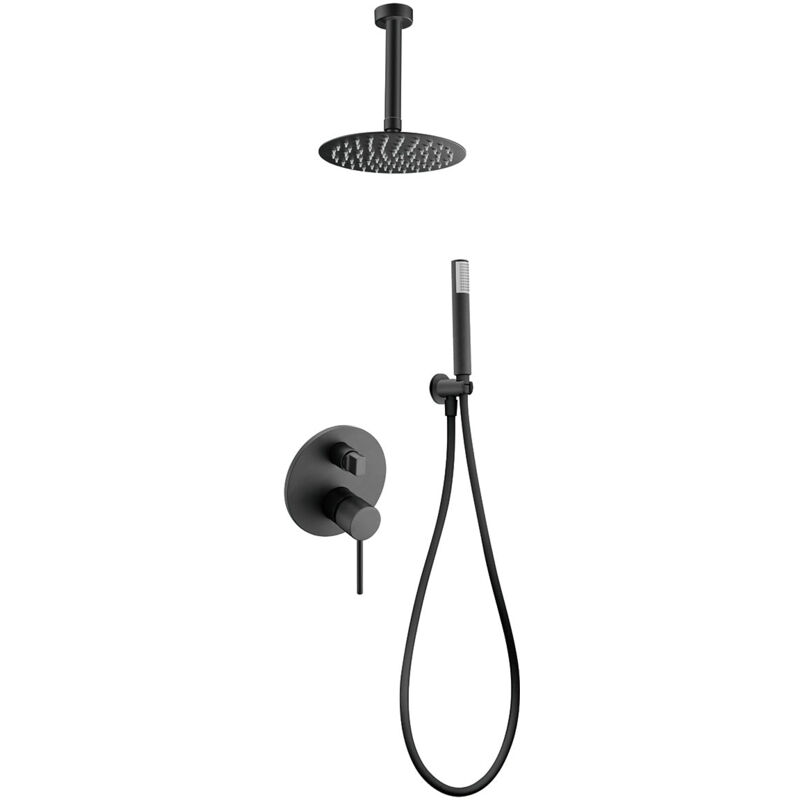 Imex - GPTS045/NG thalos stick Conjunto de Ducha Empotrado Monomando Negro Mate - ref: GPTS045/NG