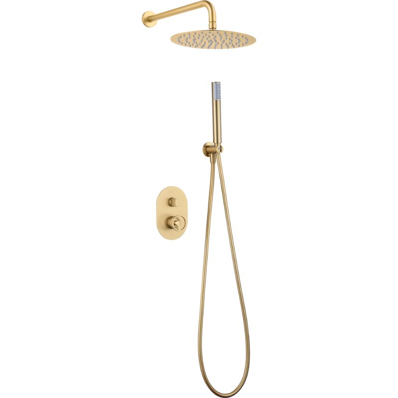 Imex - GPC033/OC olimpo Conjunto Ducha Monomando Empotrado Oro Cepillado - ref: GPC033/OC