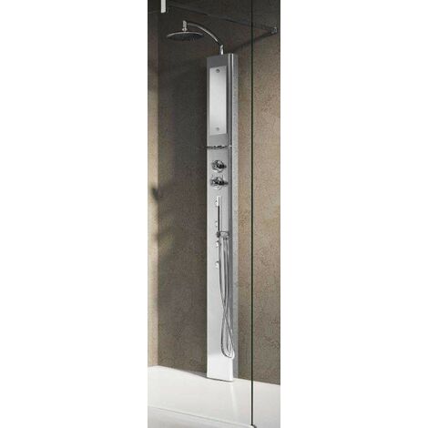 Columna de ducha equipada en aluminio Novellini Think 1