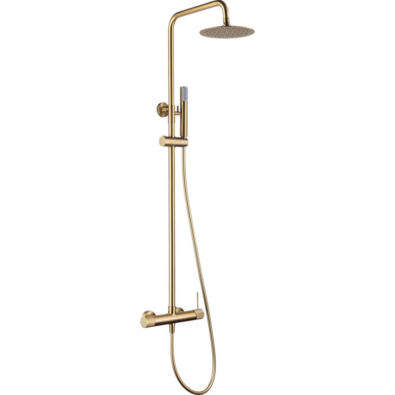 IMEX BDD038/OC LINE Conjunto Ducha Monomando Oro Cepillado - ref: BDD038/OC
