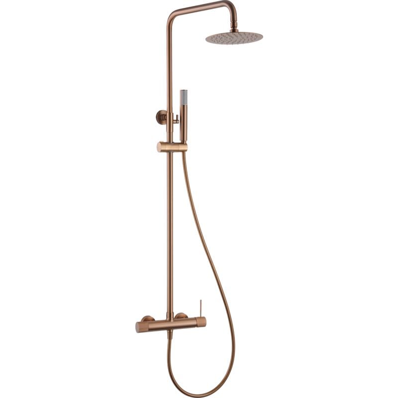 BDD038/ORC line Conjunto Ducha Monomando Oro Rosa Cepillado - ref: BDD038/ORC - Imex