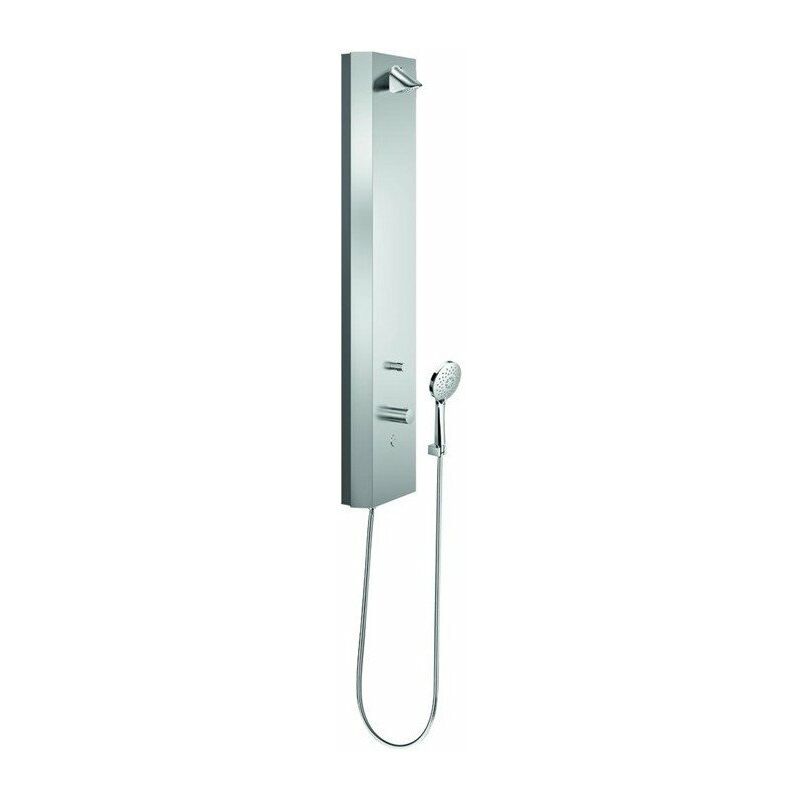 

Columna de ducha LINUS Inox DP-C-T-D-H agua mezclada, termostato acero inoxidable cepillado SCHELL