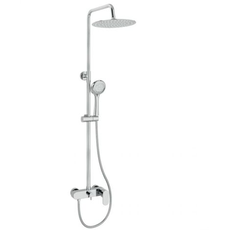 Columna de ducha monomando BATUMI  Ø 25cm Cromado