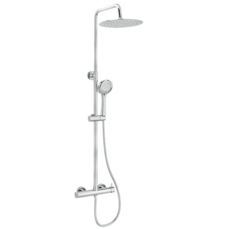 Columna de ducha monomando GALDANA  Ø 30cm Cromado