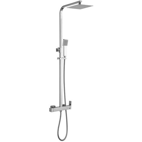 Columna de ducha monomando MANZO  20 cm x 20 cm Cromado