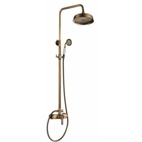 Columna de ducha monomando retro TURSI dorado envejecido