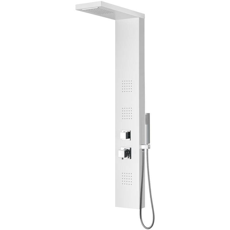 

Columna de ducha panel hidromasaje con mezclador de acero mod. Angel