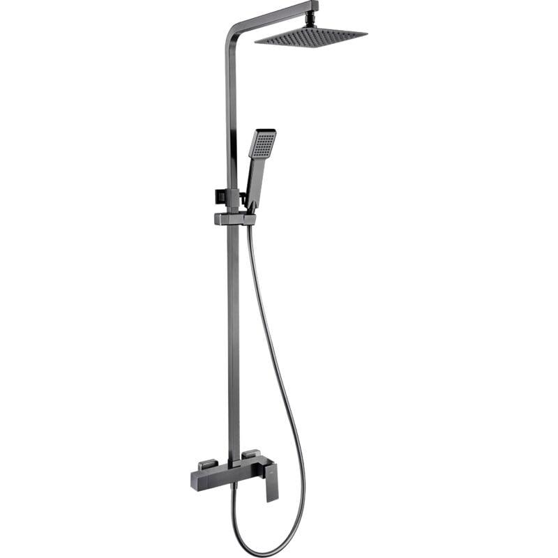 Mice Collection - Barre de douche monocommande extensible de 82 cm à 126 cm - Colonne de douche monocommande avec douchette, poignée de douche, pomme