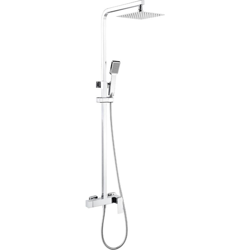Mice Collection - Barre de douche monocommande extensible de 82 cm à 126 cm - Colonne de douche avec pomme de douche, poignée de douche, coloris