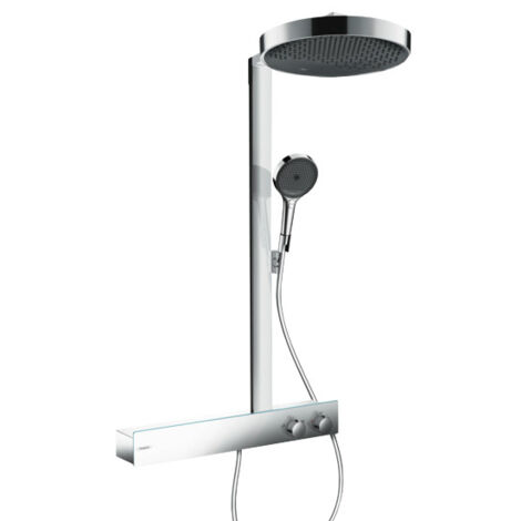 Columna de ducha termostática de velocidad única Rainfinity 360, repuesto promocional, 600CN, con grifo de 60 cm, acabado cromado 26224007
