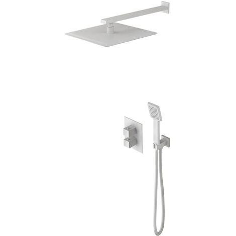 Columna de ducha termostática empotrada Cíes blanco [ IMEX® ]