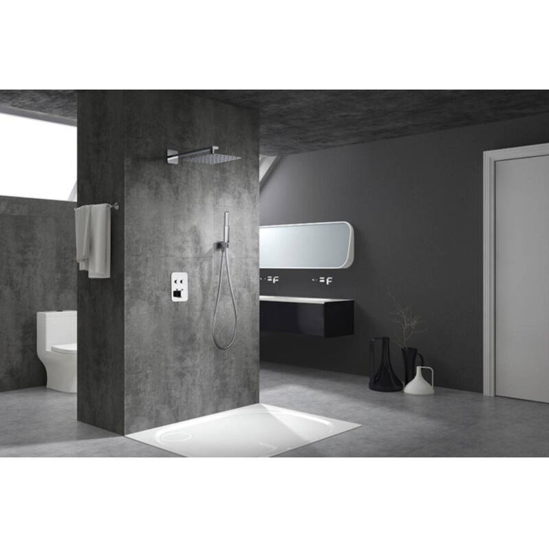 GTM021/NG madeira Conjunto de Ducha Empotrado Termostático Negro Mate - ref: GTM021/NG - Imex