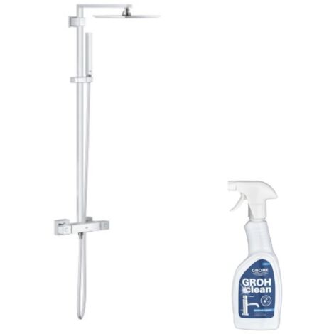Columna de ducha termostática GROHE Euphoria Cube System 230 con limpiador GrohClean