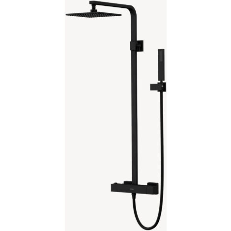 Columna de ducha termostática Negro - Sirius