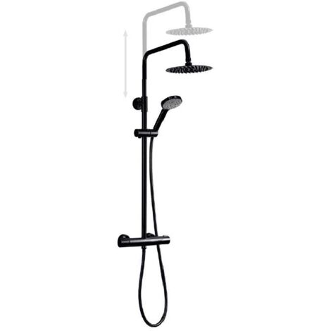 Columna de ducha termostática SFERA THER de Cabel  Negro