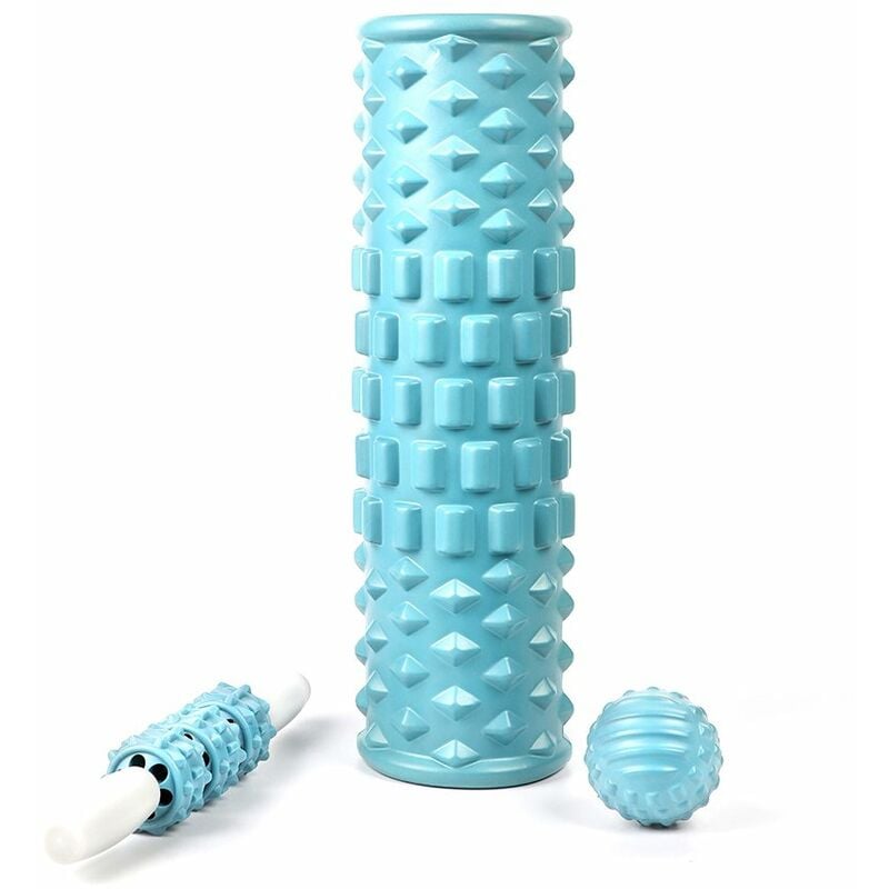 

Columna de rodillo de relajacion muscular masajeador deportivo de tejido profundo, rodillo de masaje con balanceo muscular para Yoga, palo de Yoga,