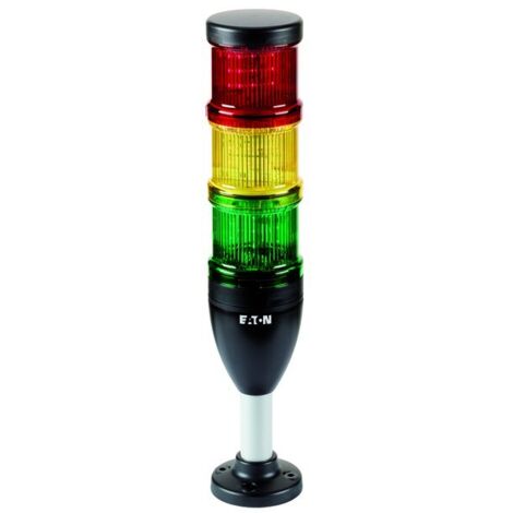 Columna de señalización SL7-100-L-RYG-24LED, dispositivo completo (rojo, amarillo y verde)