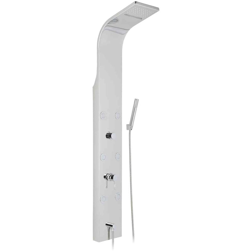 

Idralite - Columna ducha hidromasaje lluvia panel acero satinado mod. Elizabeth