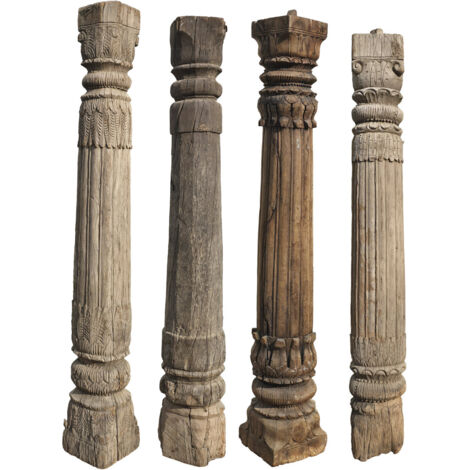 Columna Madera Teca 26X26X168
