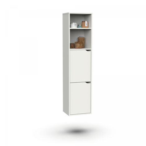 Columna para baño Nadia acabado blanco, 150 cm(alto) 36,5 cm(ancho) 30 cm(largo)