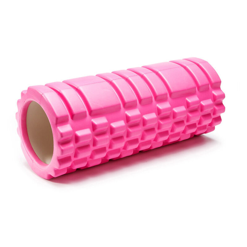 

Columna Yoga Bloquear Equipo de la aptitud gimnasia Pilates Rodillo de espuma ejercicios de yoga masaje muscular ladrillo Roll, rosa