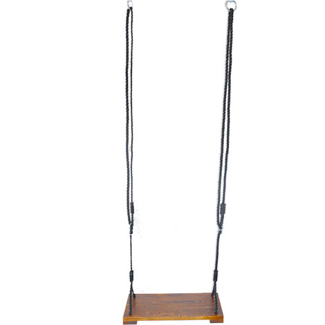 Columpio de interior/exterior, columpio de madera para dormitorio para niños y adultos, área de juegos individual/doble, tabla de columpio de patio de madera maciza, asiento de columpio, columpio de m