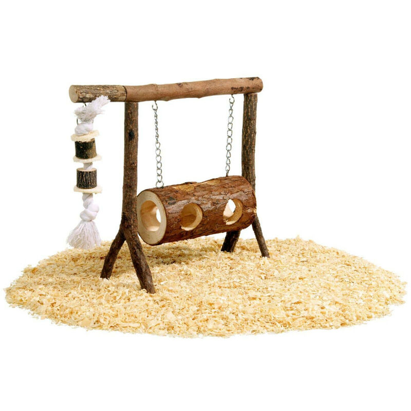 

Columpio de madera para hámsters y pequeños roedores.