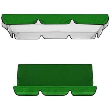 Columpio impermeable de 3 plazas OutdoorGarden con funda de repuesto para patio.