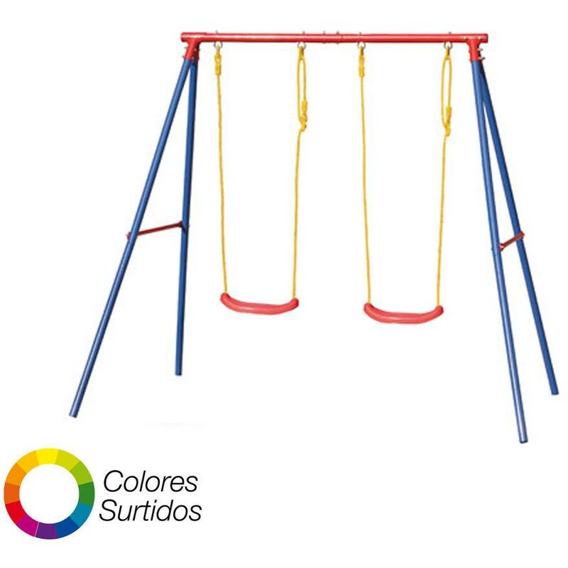 

Columpio jardin 2 asientos 209x142,5x182 cm.