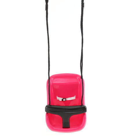 Columpio para bebé Hörby Bruk (asiento para bebé, respaldo extra alto, adecuado para cualquier columpio 45 x 36 x 38 cm, rojo cereza) 4025