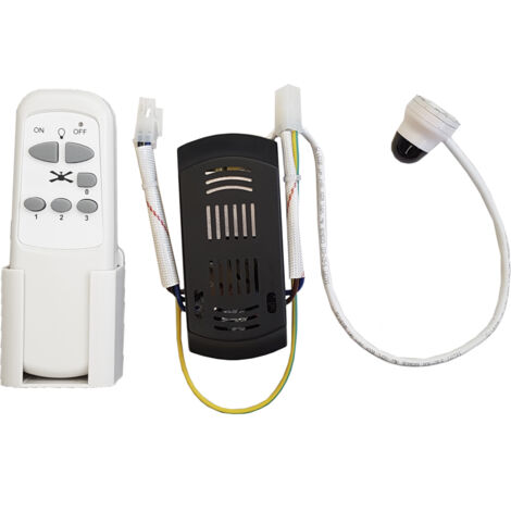 Comando e Ricevitore Ventilatore EDM Bianco 15cm