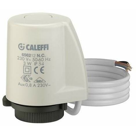 Comando elettrotermico con microinterruttore ausiliario 230V Caleffi 656212  230 V