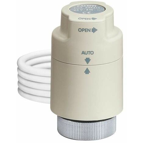 Comando elettrotermico con microinterruttore ausiliario 230V Caleffi 656312  Bianco