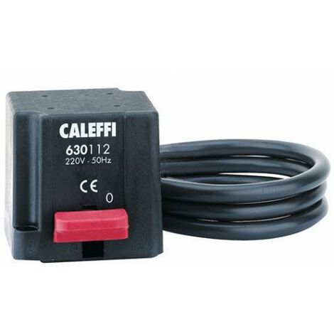 Comando elettrotermico con microinterruttore ausiliario Caleffi 630112  Nero