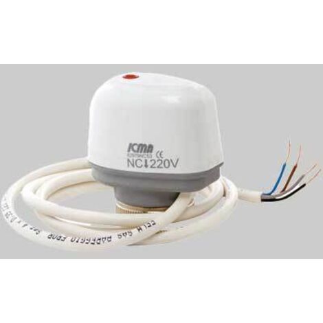 COMANDO ELETTROTERMICO CON MICROINTERRUTTORE PER VALVOLE DI ZONA ICMA 30x1,5 230 Volt ICMA