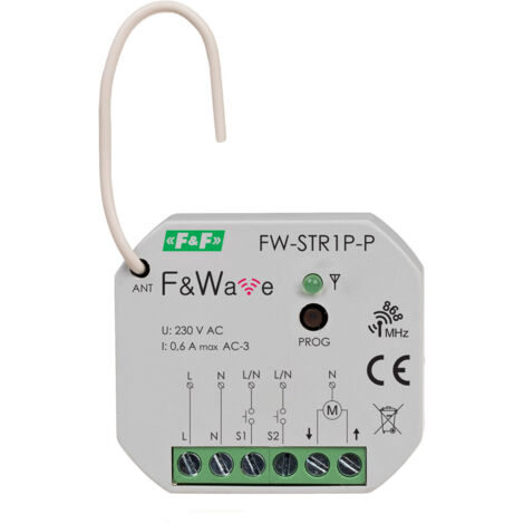 Comando per tapparelle via radio 230V, da incasso, per scatola 60 85÷265V AC/DC, multifunzione