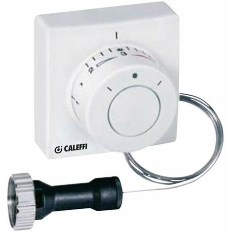 Comando termostatico con manopola di regolazione Caleffi 472000  Bianco