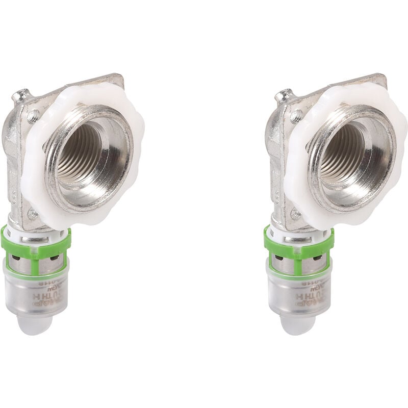 Comap - Applique wc bâti-support à sertir pour tubes multicouche - Diamètre 16x2 - Filetage 1/2 - Vendus par 2 - Raccords MultiSkin - 7490W1612