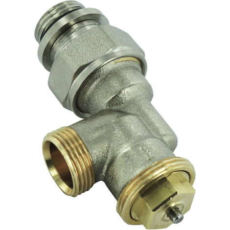 Comap – Robinet thermostatique Kv fixe 1/2' JT mâle M22 – Équerre inverse pour régulation chauffage – R807704B