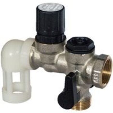 Comap – Groupe de sécurité coudé inox 3/4' pour chauffe-eau – Protection surpression – Évacuation – 889216
