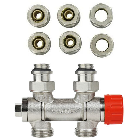 Comap – Kit thermostatique de raccordement universel pour robinet radiateur – Connexion M30 – Filetage 1/2' (15x21) – S632780
