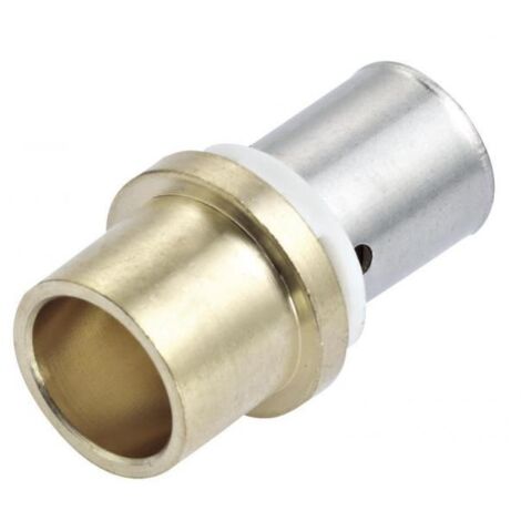 COMAP Manchons droits pour tubes PER à sertir et à souder - Diamètre ⌀12x1,1 mm - Cuivre 14 - Raccords PexPress - 724301004U