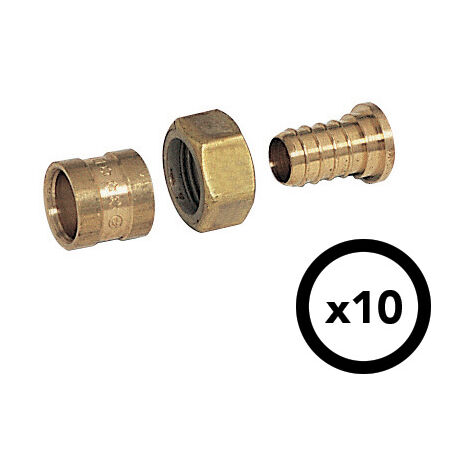 COMAP Raccord PER droit à glissement à écrou libre Eurocône - Diamètre ⌀20x1,9 - Filetage 3/4 E  - Pexy pour Tubes PER - A511004001