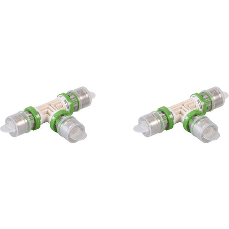 COMAP Té synthétique à sertir pour tubes multicouche - 16x2 - Vendus par 2 - Raccords MultiSkin - 9130W16