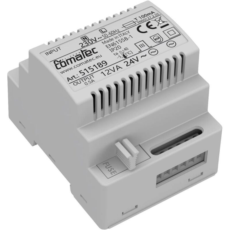 Comatec - TBD201224F4 Alimentation rail din 24 v/ac 0.5 a 12 va Contenu 1 pc(s)