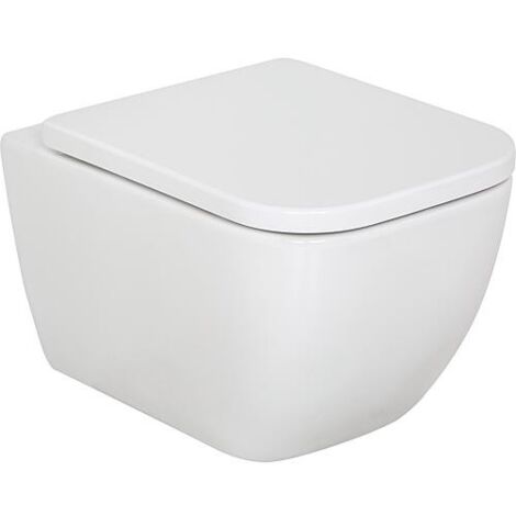 Combi-Pack Angara WC mural à fond creux sans bride et abattant WC Angara softclose