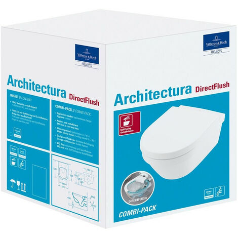 Combi-Pack ARCHITECTURA DirectFlush blanc VILLEROY & BOCH
