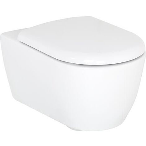 Combi-Pack Evenes Aimera WC mural Aimera sans bord de rinçage avec abattant Turvo softclose