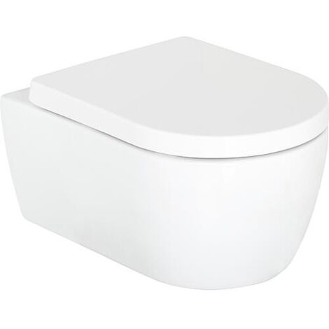 Combi-Pack Seja WC mural à fond creux standard et abattant WC Kapuas softclose