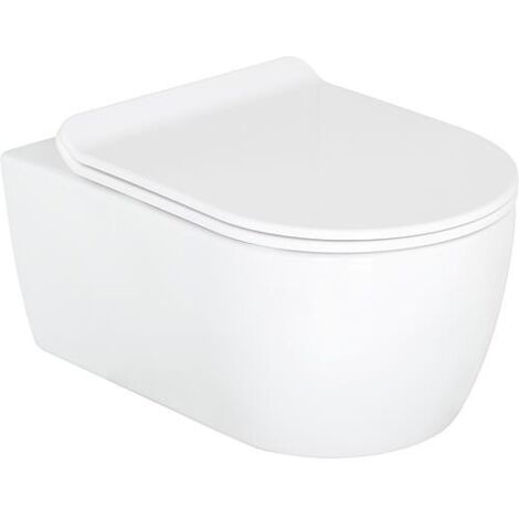 Combi-Pack Seja WC mural à fond creux standard et abattant WC sandwich Kapuas sofclose